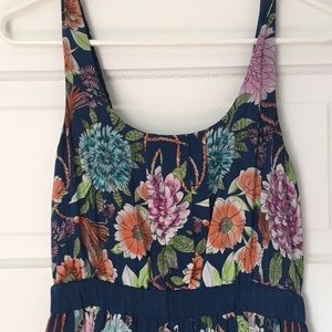 Anthropologie Silk Floral print dress